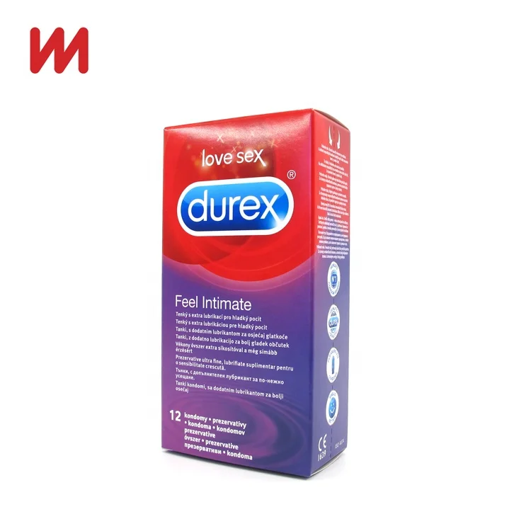 Custom eco friendly colorful printed foldable paper box packaging condom storage box