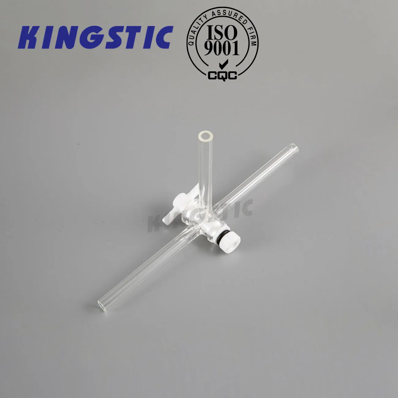 Laboratory Glassware Boro 3.3 High Vacuum Stopcock T-Shape Three Way