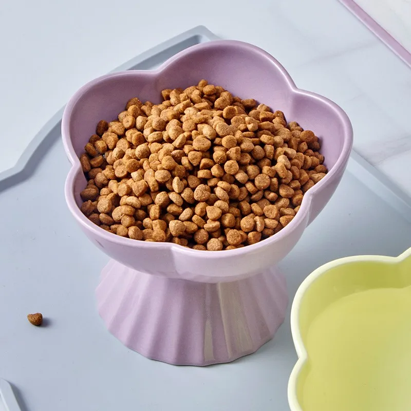 UFBemo wholesale Hot Sale Ceramic Pet Feeding Bowls Elevated Dog Cat Food Bowl Pet Water Bowl