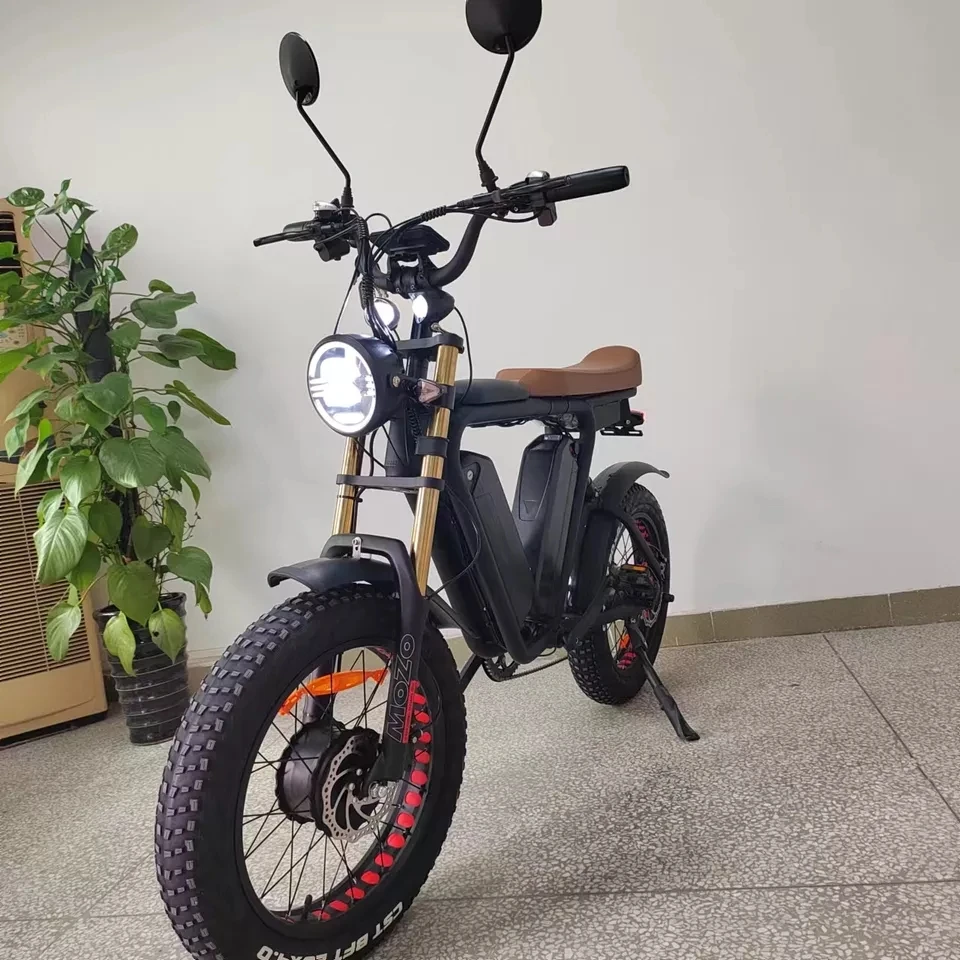 Полный подвесной электровелосипед 20 дюймов X4.0 двойной двигатель 1000 Вт X2 фэтбайк двойные батареи 22 Ач * 2 гидравлический тормоз электрический