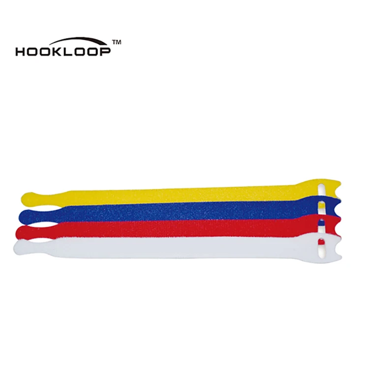 DSX Hook and Loop Cable Tie Adjustable Back to Back Fastener Strap for USB Earphone Network Mouse Cables