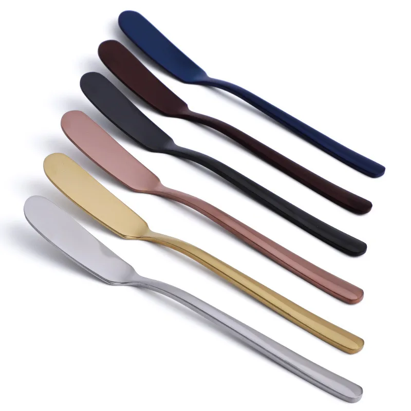 Colorful Household Stainless Steel Butter Knife Dinner Snives (K001)