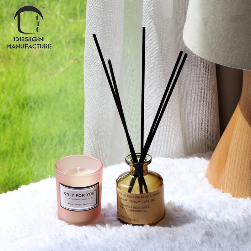 manufacture private label holiday gift set reed diffuser and scented candle for home air freshener