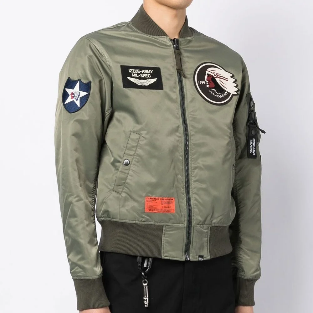 2023 wholesale new design Custom Cotton Padded Men Coats Plus Size Zipper Bike Men Basketball College Bomber Jacket