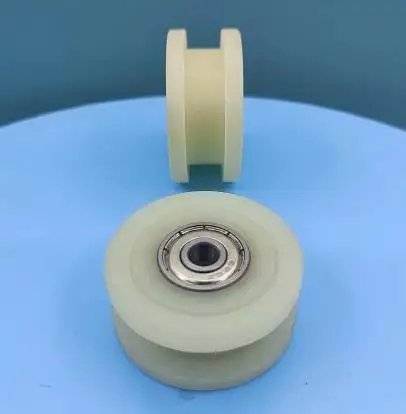 MC nylon wheel fixed processing door and window pulley U-H wheel construction machinery crane nylon pulley