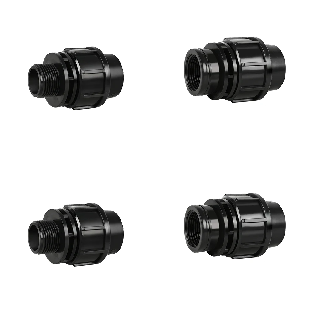 Высокое Качество hdpe PP Компрессионный фитинг быстрый соединитель трубы фитинги для экономии воды орошения