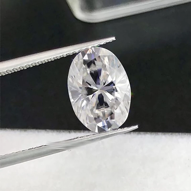 1CT-5CT Муассанит Свободный Камень Овальный D Цвет превосходный Ограненный VVS четкий алмаз с сертификатом подлинности
