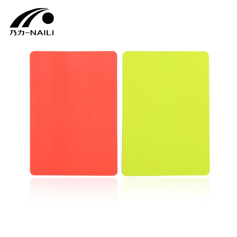 Factory Football extra thick red and Yellow card record book Football match training referee kit with pencil in case