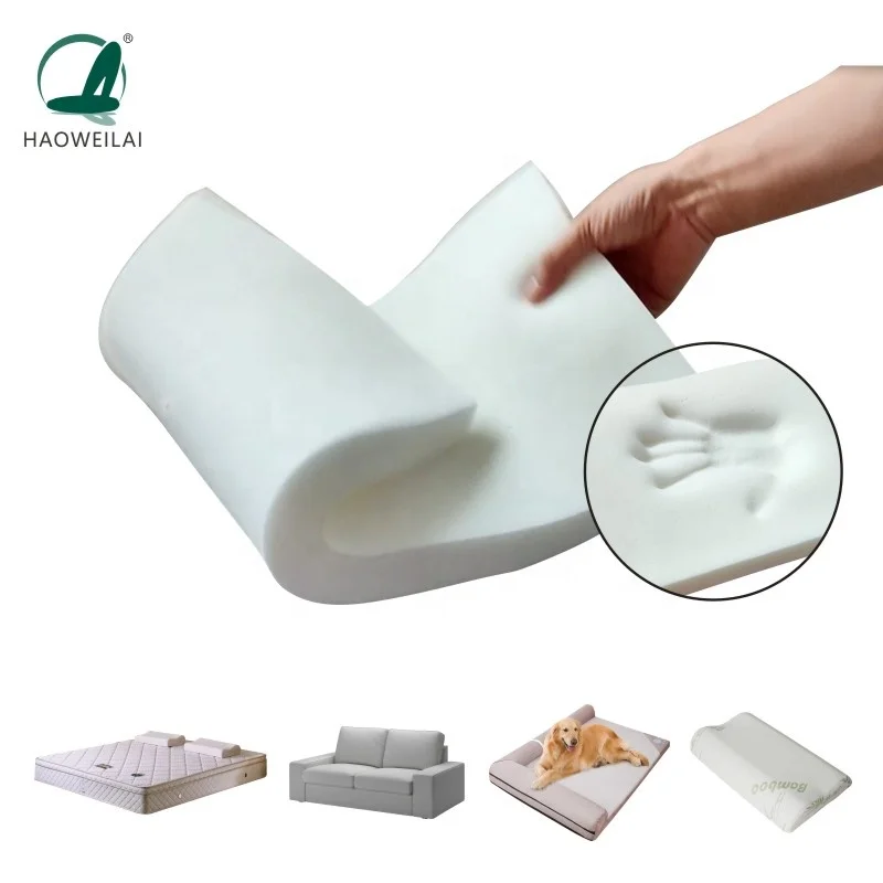 Factory wholesale price mattress 100% cool gel memory foam sheet high density polyurethane sponge 45-100D for sofa/cushion