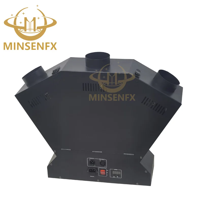 MINSENFX Special effect DMX512 Three head flame machine Triple-way Firework Firing Thrower Flame Projector Fire Machine