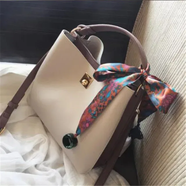 Cheap PU Leather  Bucket Bag Handbags For Women  Ladies China Wholesale