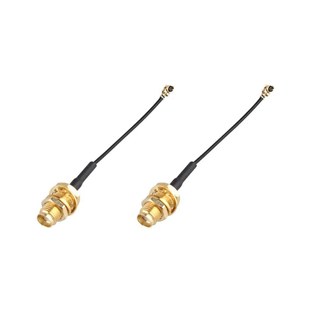 5 cm Black RP-SMA Female to IPEX Pigtail RF1.13 Cable for Portable