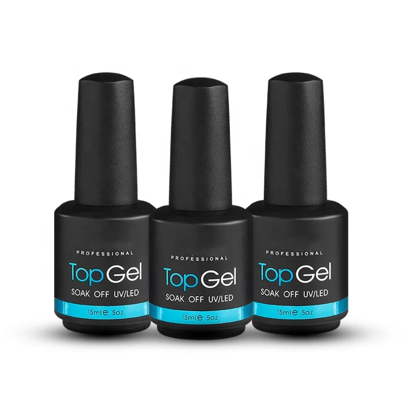 Custom oem private label nail base coat uv gel soak off no wipe top coat