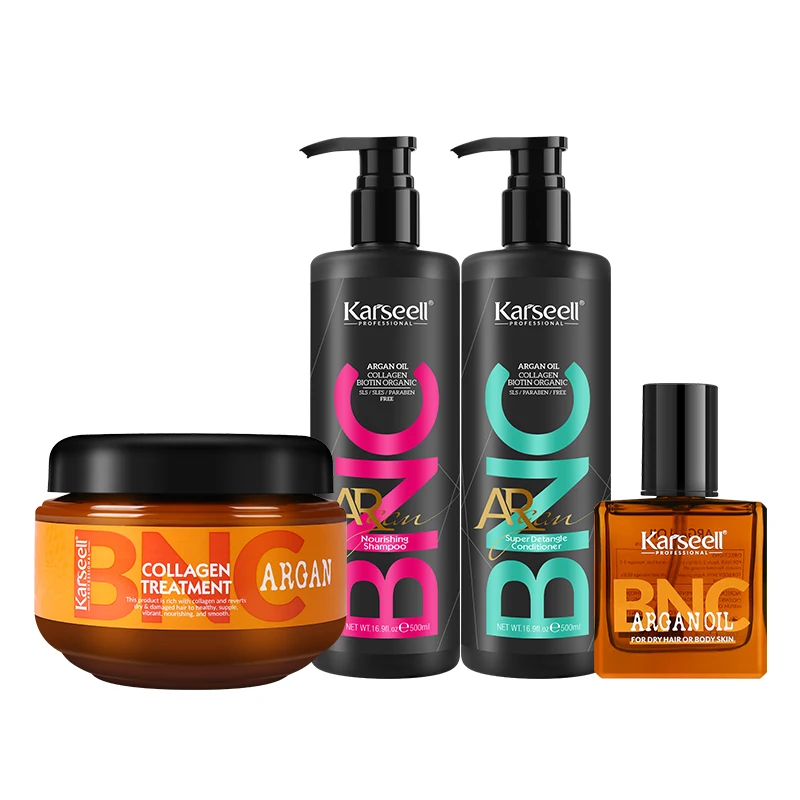 Karseell Collagen Hair Mask Organic Repairing Nourishing Hair Growth Oil Moisturizing Deep Cleansing shampoo And Conditioner