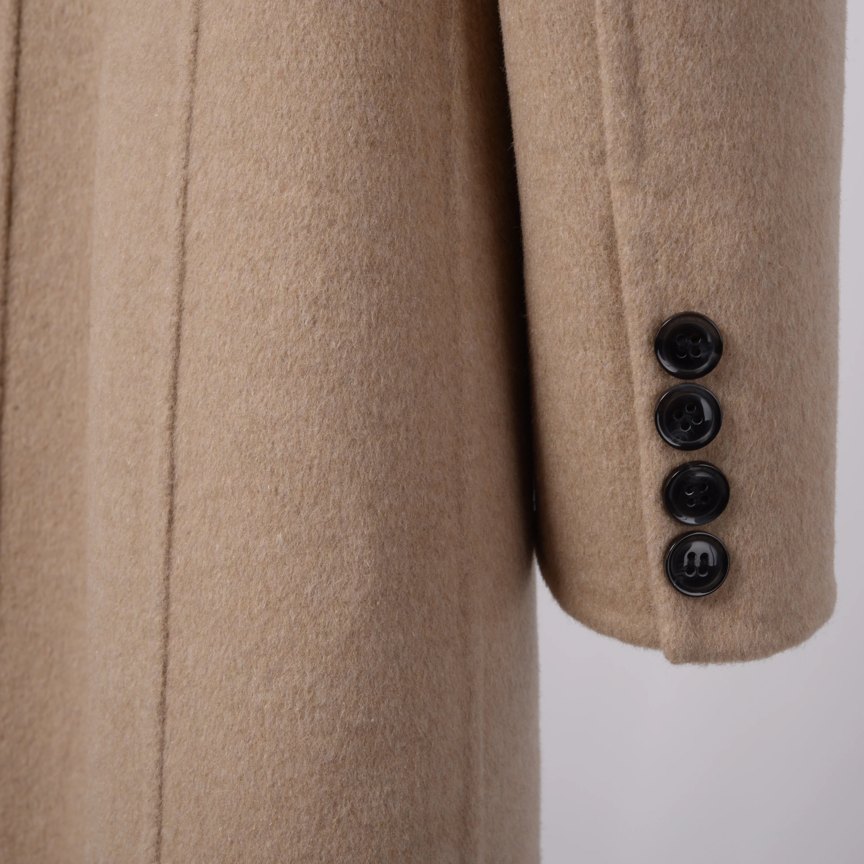 Women winter fashion long double face 100%wool pea coat