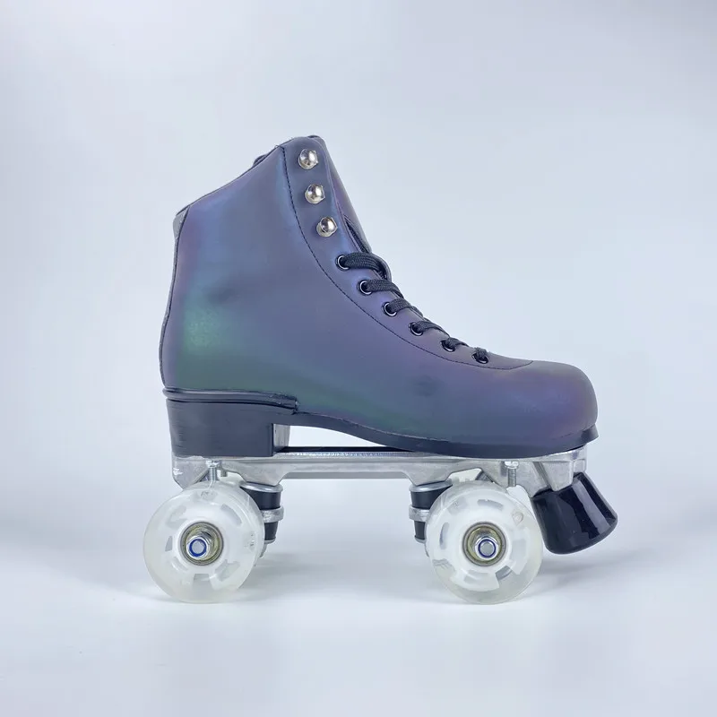 OEM ODM Reflective 3m material aluminum alloy base plate 4 wheel roller skates, Amazon sell well High quality roller skate sale