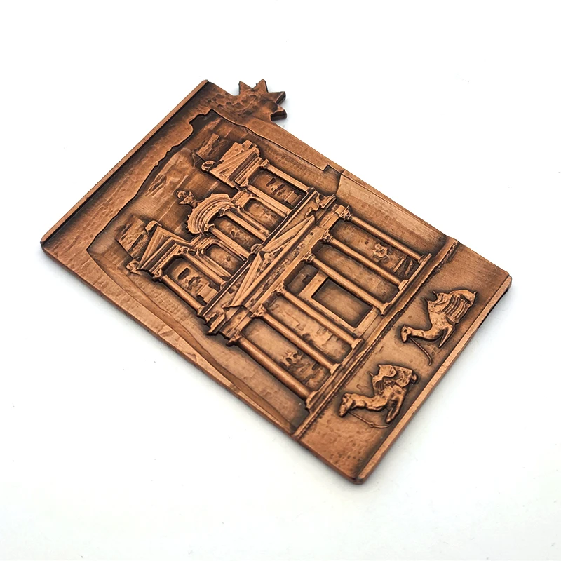 Custom metal wine labels Adhesive liquor bottle label 3d label  logo name plate retro style