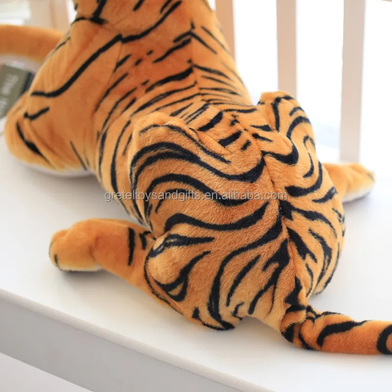 Gretel Toy Factory Wholesale Lifelike Stuffed Animal Standing Giraffe Doll Soft Tiger Plush Toys