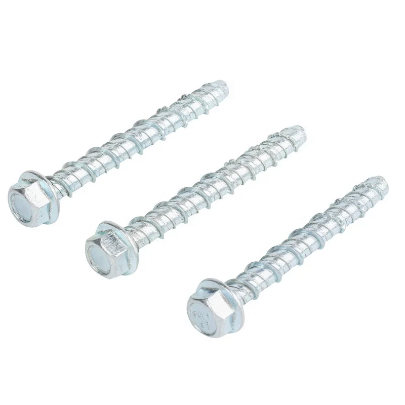 High Quality Concrete anchor screw white blue Yellow Zinc Plated Carbon Steel Stainless Steel m12 concrete anchor bolt
