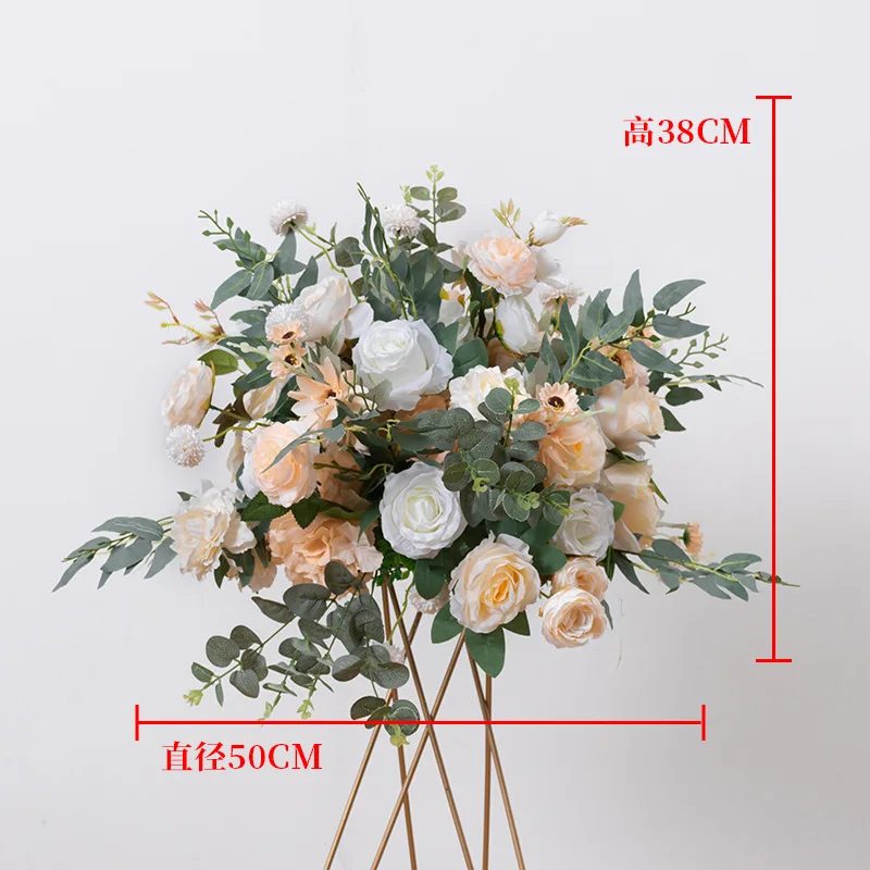 Wholesale Table flowers for centre pieces Artificial Flowers Ball For Wedding Decoration