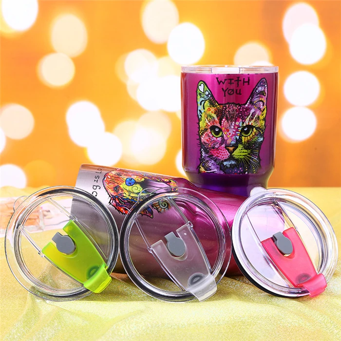 
Wholesale Promotional Cute Cartoon Lovely Dog And Cat Pattern Double Wall 30 oz Eco-Friendly Coffee Tumbler 