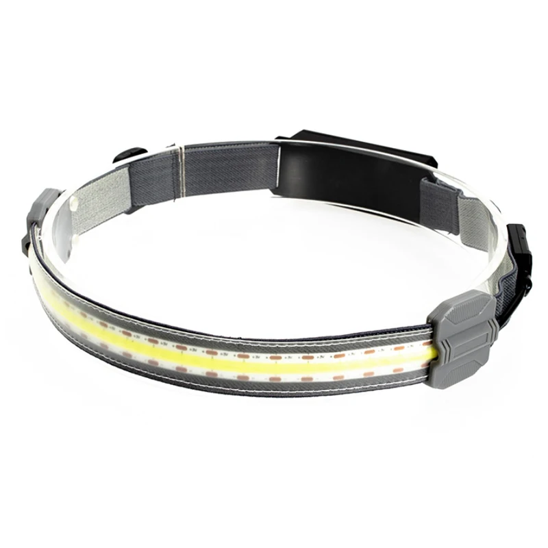 350 Lumen 5W Lightweight 230 Degree COB Wide Beam Headlamp USB Rechargeable Running Headlamp