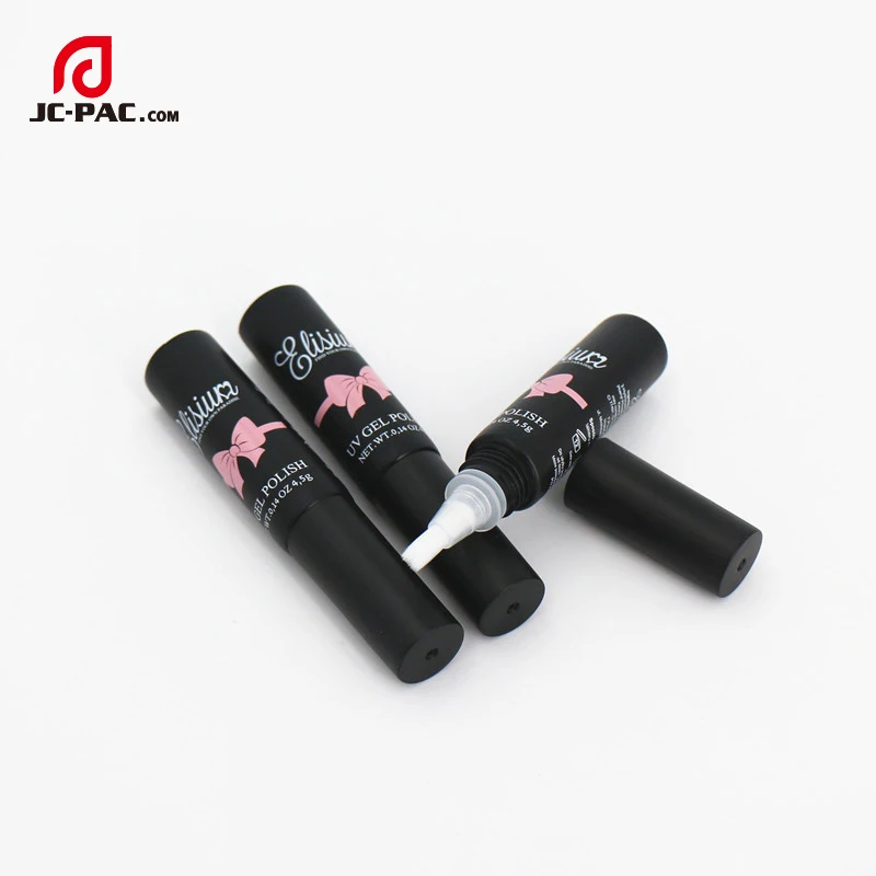 
New Design Small Black Plastic Brush Tube for Nail UV Gel Polish 