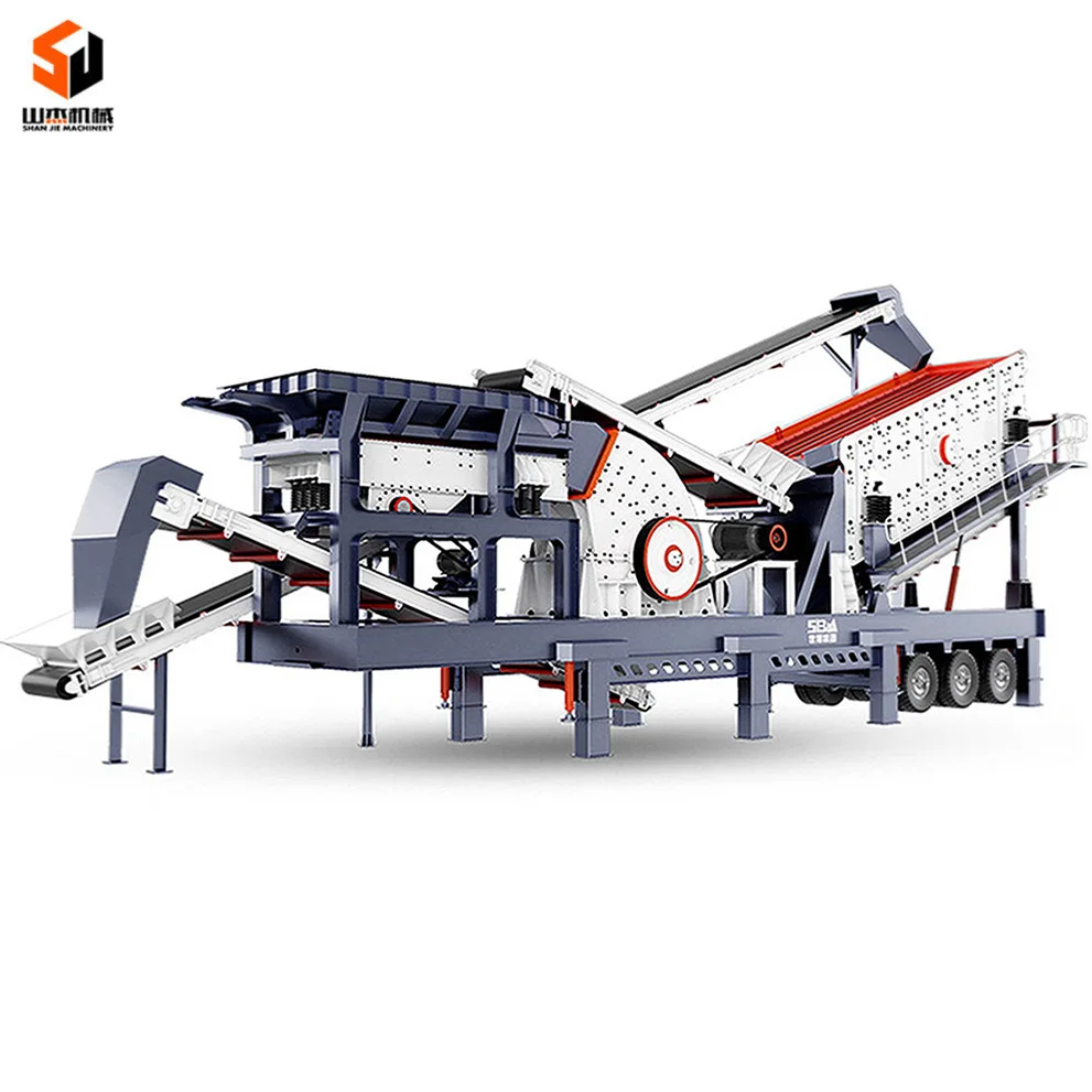 90 to 600 tph harga alat penghancur batu mobile stone crasher machine