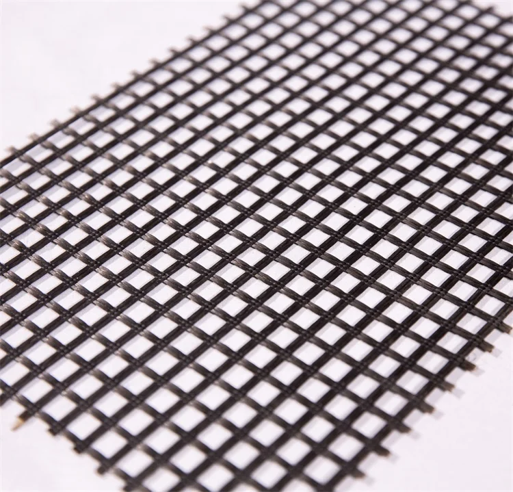 Factory Price High Tensile Strength asphalt reinforcement fiberglass geogrid price For Construction