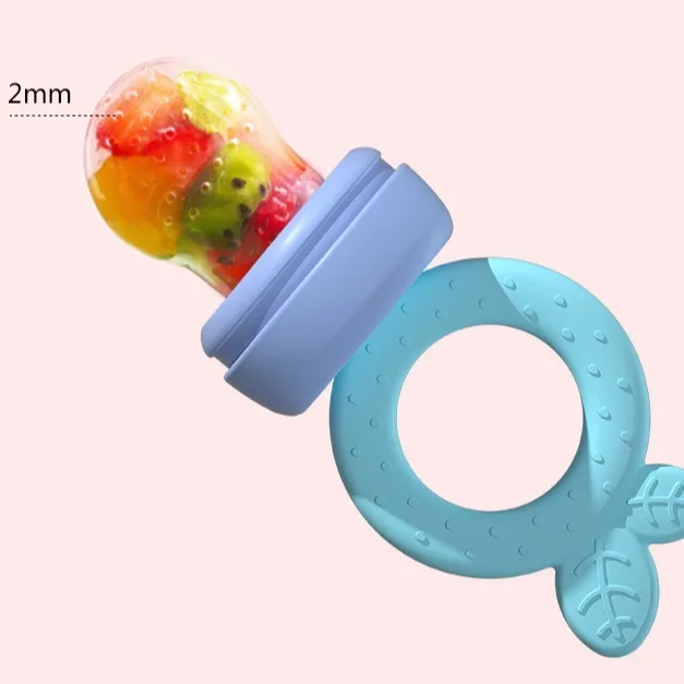 GYF Baby Food Fruit Chew Nipple Feeder Food Grade Silicone Infant Teething Tool Cartoon 0-12 Months Baby Fruit Feeder Silicone