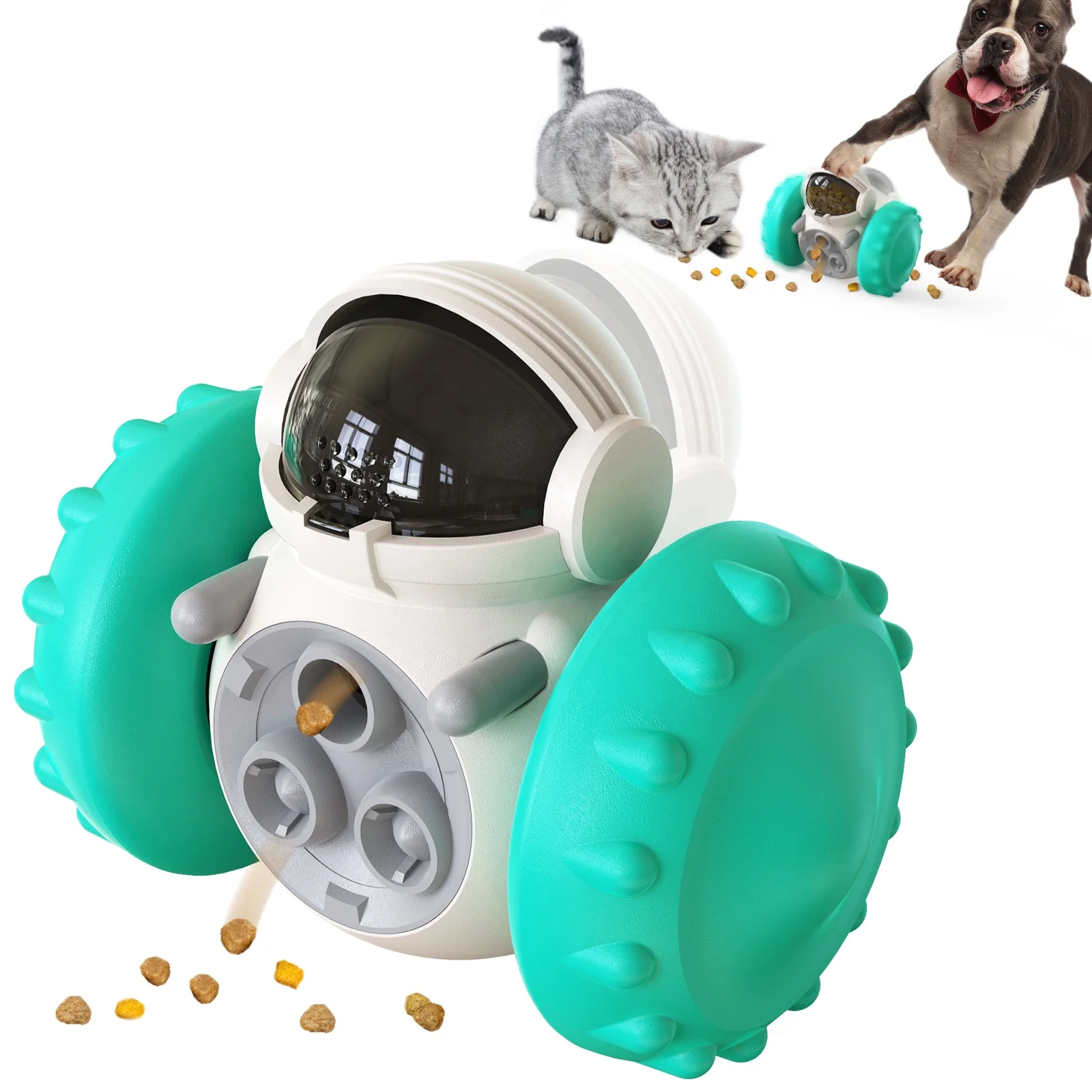 Pet Puzzle Feeder Treat Dispensing Toy for Cat and Dog Interactive IQ training toy food leaking toy