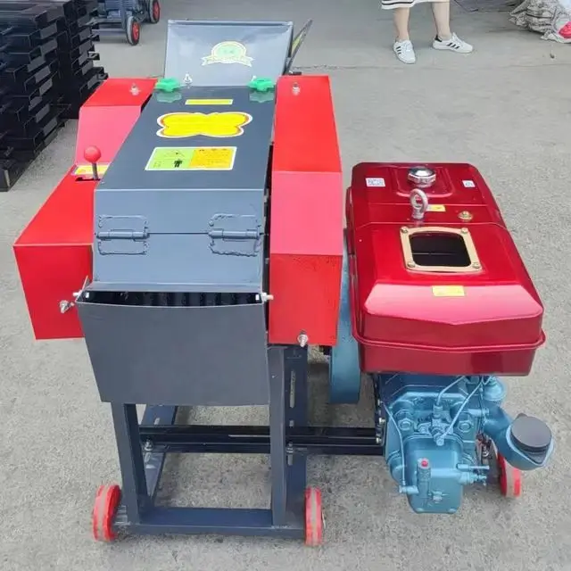Multifunctional Chaff Cutter Wet and Dry Small Cutting Machine Feed Cutter Mill Machine Sheep and Cattle Breeding