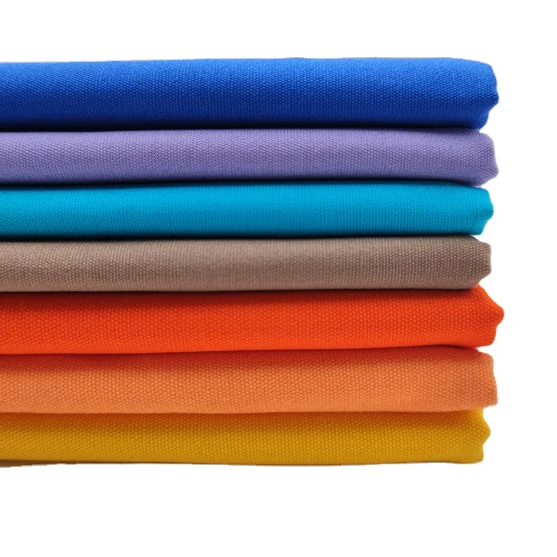 Wholesale Customized 100% Organic Cotton canvas  Fabric for bag and work clothes