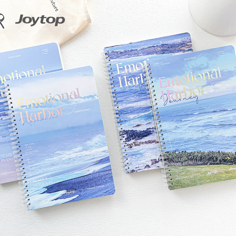 Joytop 102145 Wholesale Listen to the sea and fall asleep - B5 horizontal line inner page of flip coil book