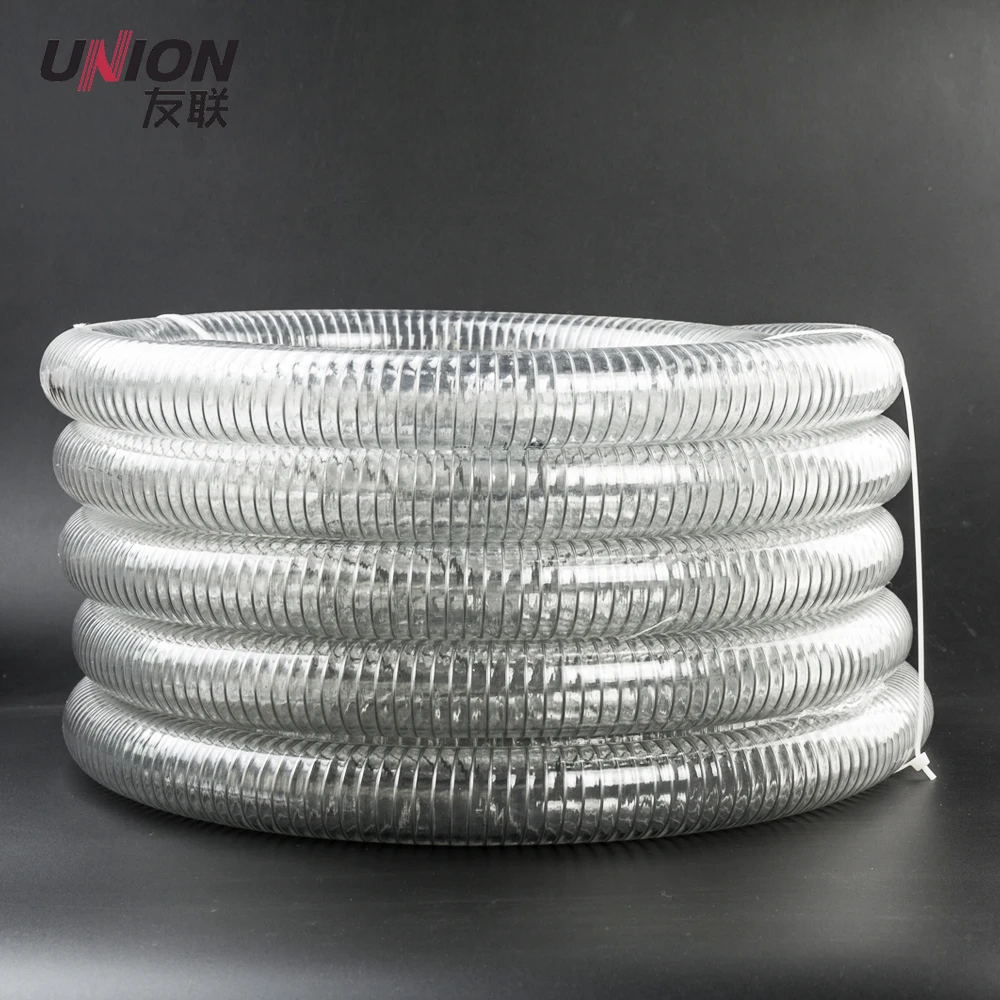 PVC Transparent Spring  Steel Wire Reinforced Hose