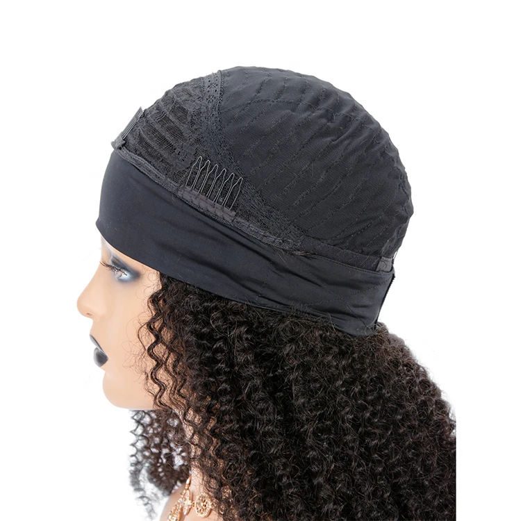 
Hot Sale Long Length Curly Machine Made Headband Wigs For Black Women 