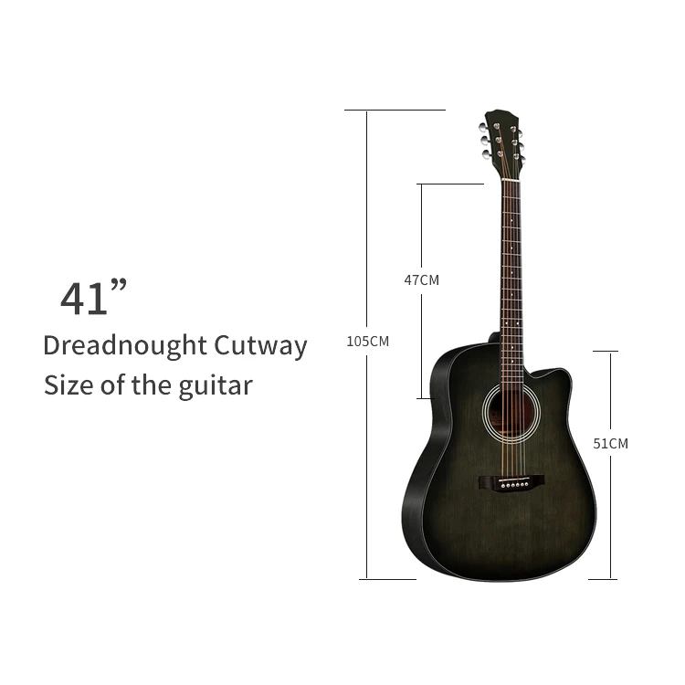 Handmade Music Instrument Spruce Top Acoustic Guitar a A+ Grade Solid with Chrome Die-cast Tuner