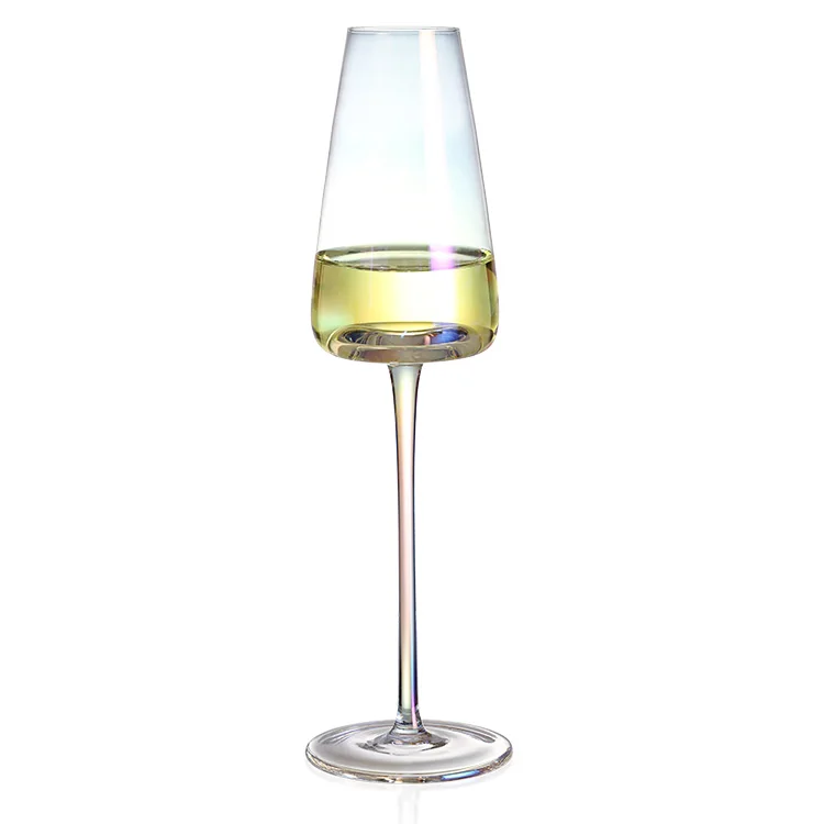 Top seller 240ml hand crafted custom crystal bar glassware drinkware white red wine drinking glasses flutes set champagne glass