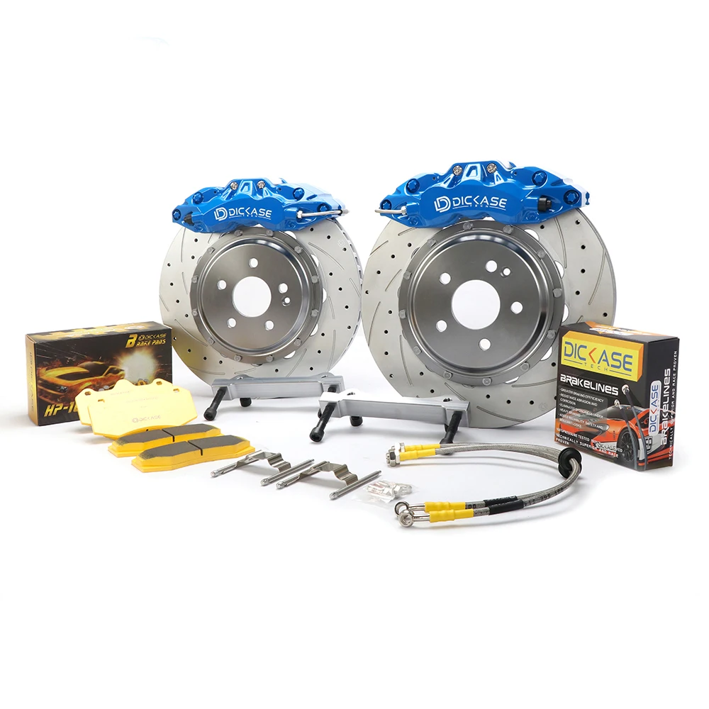 Racing brake kits high performance big brake kit dicase a61 drilled rotors front wheel for audi a5 a8