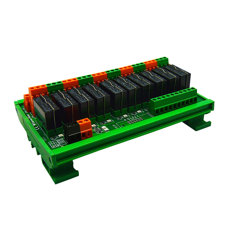 10 Channel Fujitsu Electromagnetic Black Relay Module 5A 12V Single Chip Microcomputer Output Control DC Amplification Board