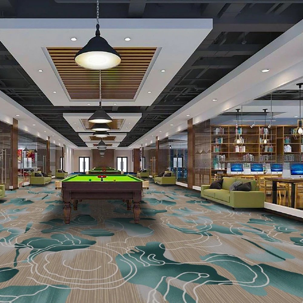 wholesale high quality eco-friendly large flooring whole room 3D carpet billiard KTV casino office carpet