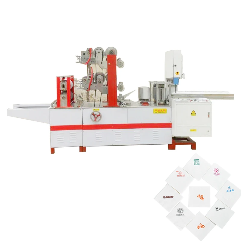 
Small Business for Family Worker Simple Operate Automatic Napkin Paper Making Machine 