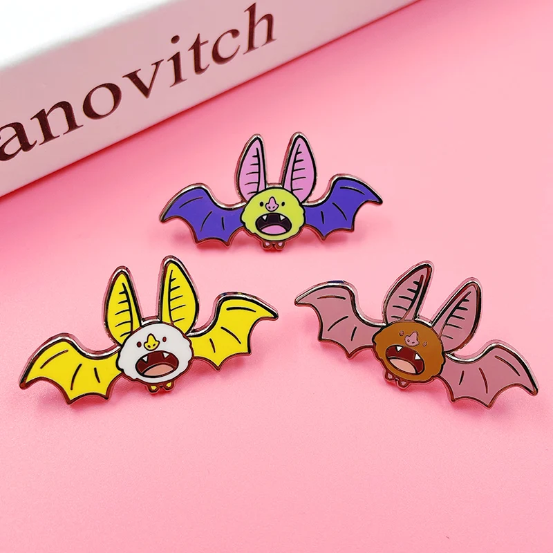 Manufacture Metal Lapel Pins for Clothes/No Minimum Custom Halloween Logo Hard Enamel Pins Badge With Soft Back Paper Card