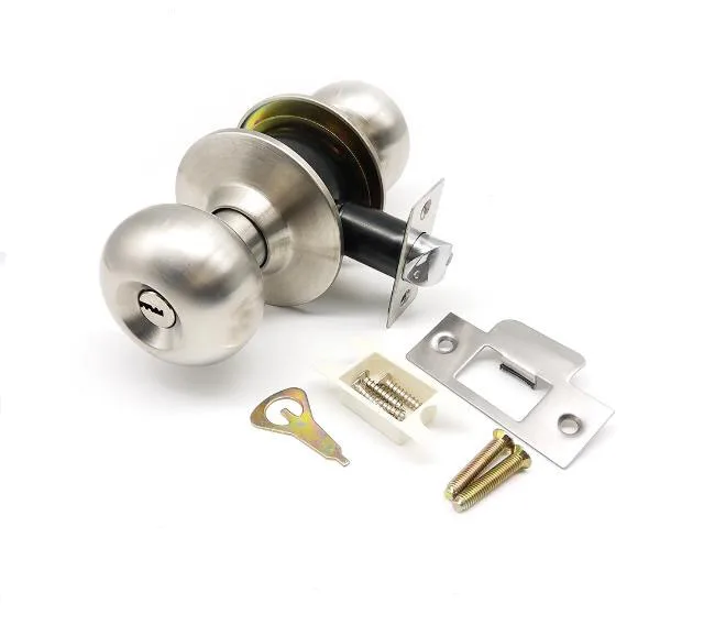 OEM Cylindrical Knob Door Lock 5791 Brass Cylinder Grade 3 stainless steel popular knob lock