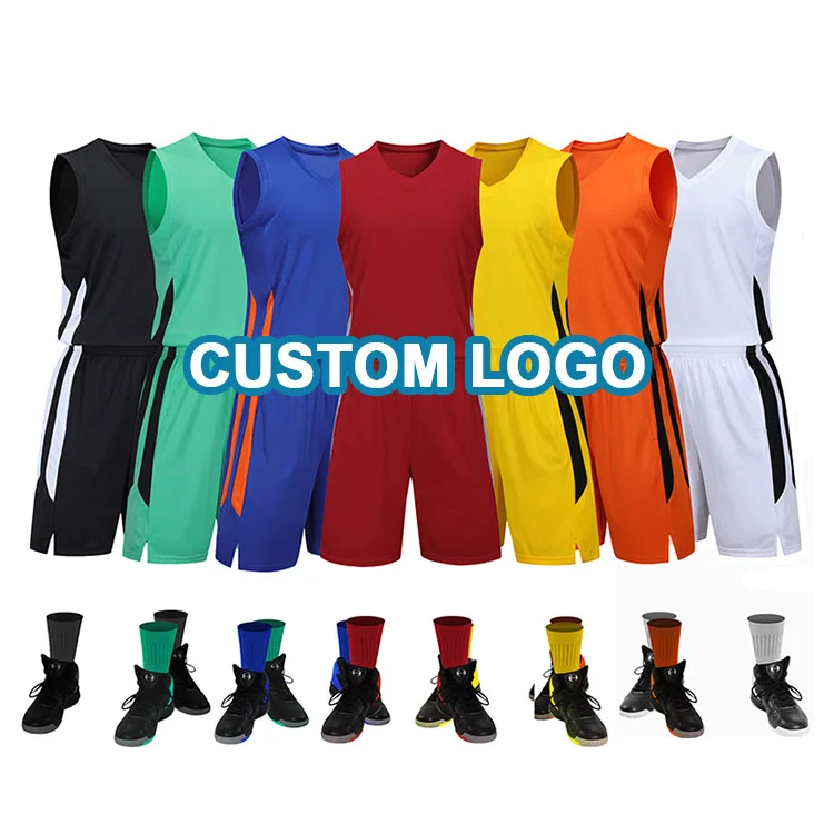 Custom Uniform Sportswear Sublimation Pba Blank Reversible Euroleague Latest Jerseys Mesh Custom Basketball Jerseys Design Set