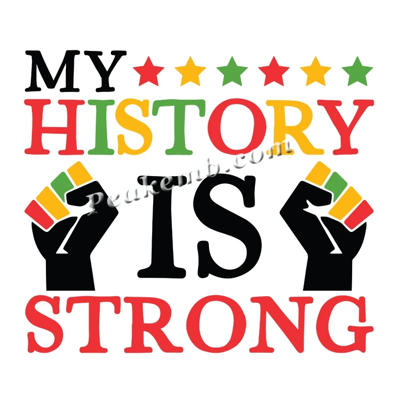 Hot Sale Washable Black King Black History DTF Printing Transfer For T-Shirt Decals