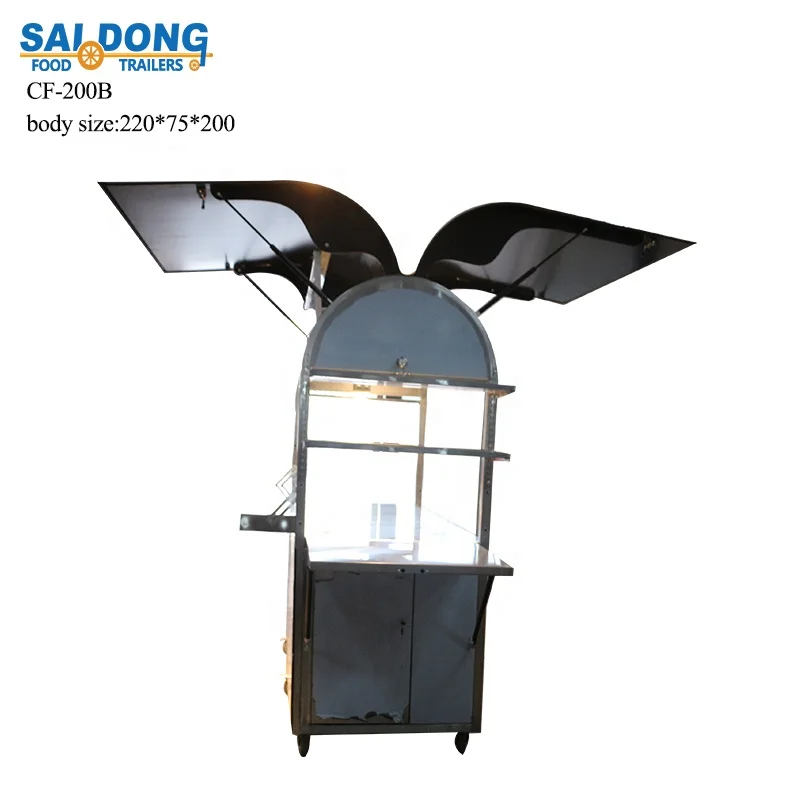 Coffee Cart/coffee Vending Cart/ice-cream Cart Australian Standards Stainless Steel Food Truck Multifunctional 1 Set CF-200