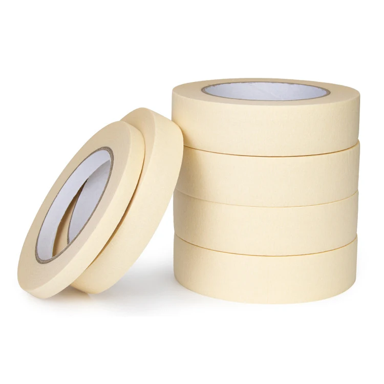 Factory Cheap Price Automotive Masking Tape Decorative Crepe Paper Masking Tape Colored Adhesive Masking Tape