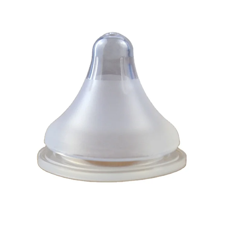 Wholesale high quality wide caliber food feeder soft baby bottle silicone nipple