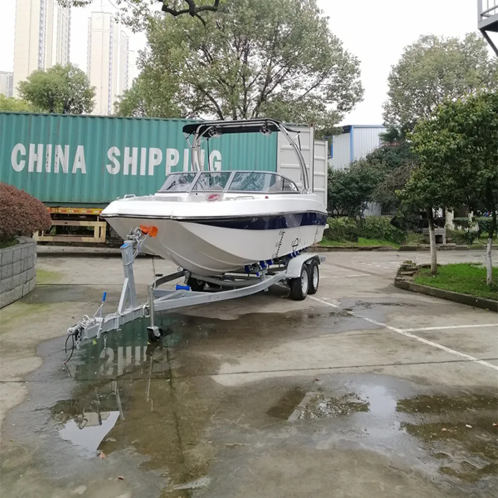 19ft high quality fiberglass speed boat yacht for 8-10 people